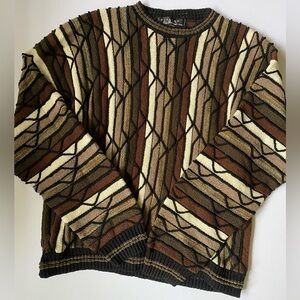 Vintage Striped Knit Sweater